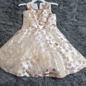Girls Max Studio rose gold A-line dress size 6x
